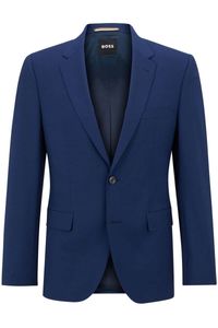 BOSS Regular Fit Jas blauw, Effen