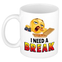 I need a break collega mok / beker wit 300 ml - thumbnail