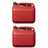 2x Jerrycans/benzinetanks 10 liter rood - thumbnail