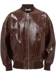 JW Anderson veste bomber en cuir - Marron
