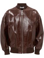 JW Anderson veste bomber en cuir - Marron