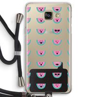 Smiley watermeloenprint: Samsung Galaxy A5 (2016) Transparant Hoesje met koord