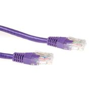 ACT IB6602 U/UTP CAT6A Patchkabel Paars - 2 meter