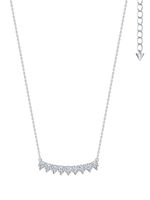 TASAKI collier Collection Line Danger en or blanc 18ct serti de diamants - Argent