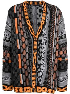 MCQ cardigan en maille intarsia - Gris