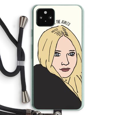 Ashley: Pixel 5a 5G Transparant Hoesje met koord