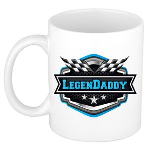 Vader/papa cadeau mok - Legendaddy - blauw - 300 ml - vaderdag/verjaardag