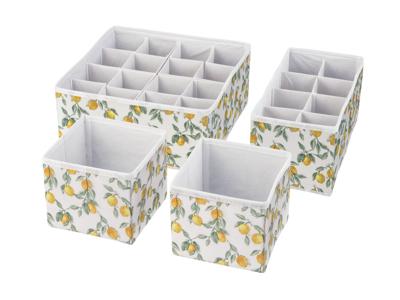 LIVARNO home Lade organizers (Wit/geel)