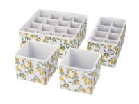 LIVARNO home Lade organizers (Wit/geel)