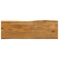 Tafelblad met natuurlijke rand 140x40x2,5 cm massief mangohout
