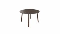 Tafel 9311 rond - 80 cm. - Zwart - Eiken donker - Beuken wenge - thumbnail