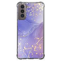 Back Cover voor Samsung Galaxy S21 Watercolor Paars