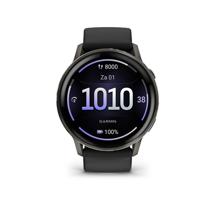 Garmin Venu 4 - 45 mm met zwarte siliconen band