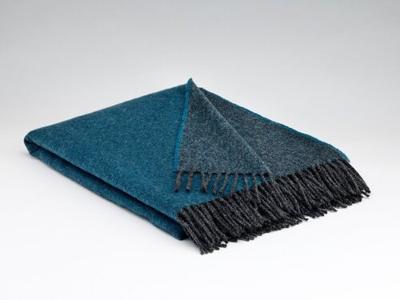 Mcnutt of Donegal McNutt of Donegal plaid pure wool Reversible 145x200 Larkspur