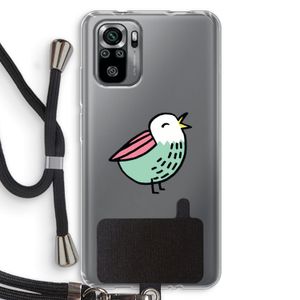 Birdy: Xiaomi Redmi Note 10S Transparant Hoesje met koord