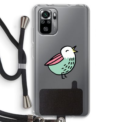 Birdy: Xiaomi Redmi Note 10S Transparant Hoesje met koord