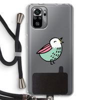 Birdy: Xiaomi Redmi Note 10S Transparant Hoesje met koord