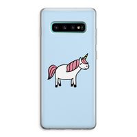 Eenhoorn: Samsung Galaxy S10 Plus Transparant Hoesje