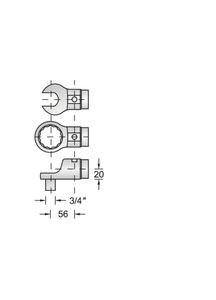 Gedore Opsteek aandrijfvierkant 3/4" - 7708840