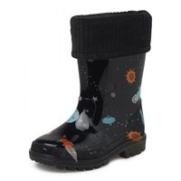 Gevavi Boots Liam Gevoerde PVC Kinderlaars - Zwart - thumbnail