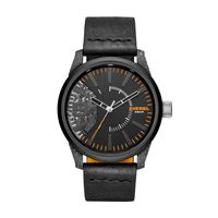 Horlogeband Diesel DZ1845 Leder Zwart 24mm