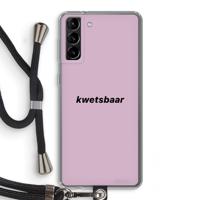 kwetsbaar: Samsung Galaxy S21 Plus Transparant Hoesje met koord