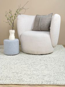 MOMO Rugs - Laagpolig Vloerkleed Drops Light Grey - 250x350 cm