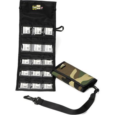 LensCoat Memory Wallet SD15 Forest Green Camo