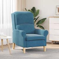Fauteuil Blauw 76 x 94 x 102 cm Fluweel