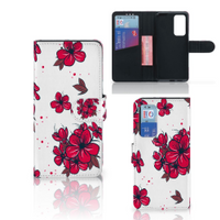 Huawei P40 Hoesje Blossom Red - thumbnail