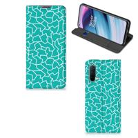 OnePlus Nord CE 5G | Bookcase | Cracks Blue