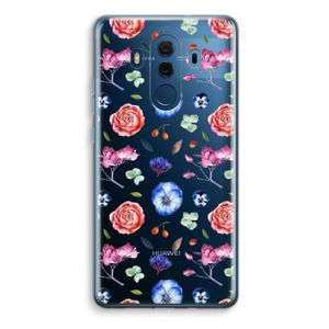 Bloemetjes: Huawei Mate 10 Pro Transparant Hoesje