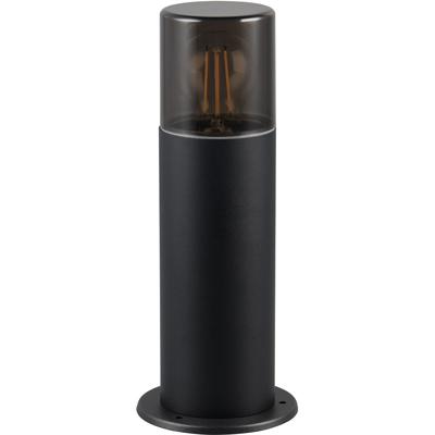 LED Tuinverlichting - Staande Buitenlamp - Trion Sicho - E27 Fitting - Spatwaterdicht IP44 - Rond - Mat Zwart - Aluminium