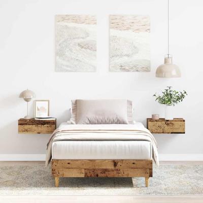 Bedframe zonder matras 90x200 cm spaanplaat bewerkt hout