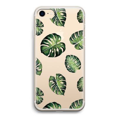 Tropische bladeren: iPhone 7 Transparant Hoesje