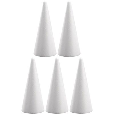 50x Hobby/DIY piepschuim kegels vormen 20 cm