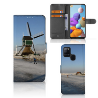 Samsung Galaxy A21s Flip Cover Schaatsers