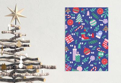 Adventskalender met foto&apos;s Winterpret