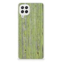 Samsung Galaxy A22 4G | M22 | Bumper Hoesje | Green Wood