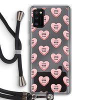Chicks before dicks: Samsung Galaxy A41 Transparant Hoesje met koord