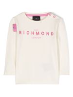 John Richmond Junior t-shirt à logo brodé - Blanc - thumbnail