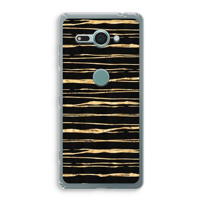 Gouden strepen: Sony Xperia XZ2 Compact Transparant Hoesje