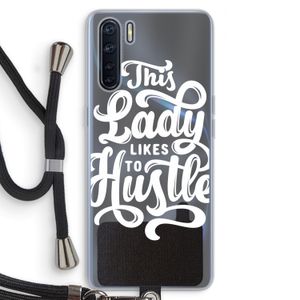 Hustle Lady: Oppo A91 Transparant Hoesje met koord