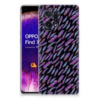 OPPO Find X5 TPU bumper Feathers Color - thumbnail