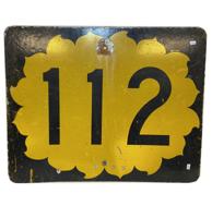 112 Straatbord - Origineel