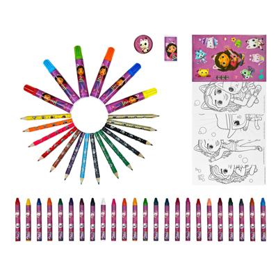 Undercover Gabby&apos;s poppenhuis kleurkoffer, 51dlg.