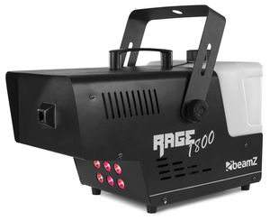 Beamz Rage 1800LED rookmachine met RGBA licht & draadloze afstandsbediening