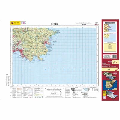 Topografische kaart 259 MT50 Roses | CNIG - Instituto Geográfico Nacional1