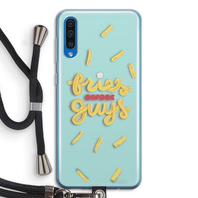 Always fries: Samsung Galaxy A50 Transparant Hoesje met koord