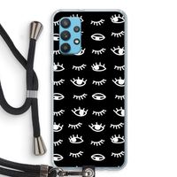 Eye pattern #3: Samsung Galaxy A32 4G Transparant Hoesje met koord